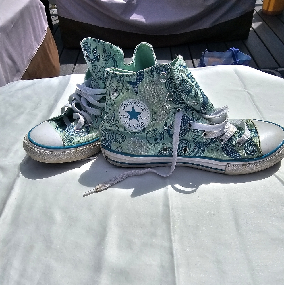 Converse Kids High-Top Sneakers - Mermaid